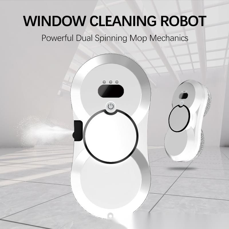 Robô de limpeza de janelas com spray de água inteligente Hine, de uso duplo, ultrafino, seco e úmido, para ambientes externos_voghion.com