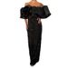 Elegant Off-Shoulder Ruffle Blouse & Sequin Maxi Skirt Set – Flowy Flounce Sleeves & Glamorous Fringe (S-Xl)_voghion.com
