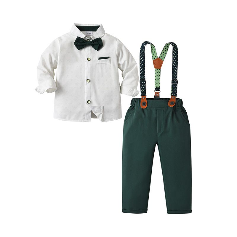Kid's Clothing Boys Spring and Autumn Two piece Children's Suit Dress Baby Birthday One Year Old Handsome Gentleman Piano Performance Small Suit_voghion.com