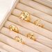 Irregular Alloy Ring Set – 5-Piece Special Shaped Jewelry For Women Fashion Trends Hot-selling Simple Metal_voghion.com