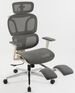 Ergonomic Office Chair With Footrest, High Back Computer Office Chair With Dynamic Lumbar Support, 2D Headrest, 4D Armrest, Sponge Seat, Mesh Home Office Desk Chair For Adults, Grey_voghion.com