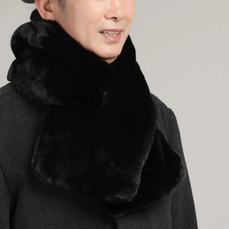 Middle-aged Winter Cold-proof Scarf Women Comfortable Unisex Fashion Solid Cozy Thicker Warm Outdoor Gift for Mom_voghion.com