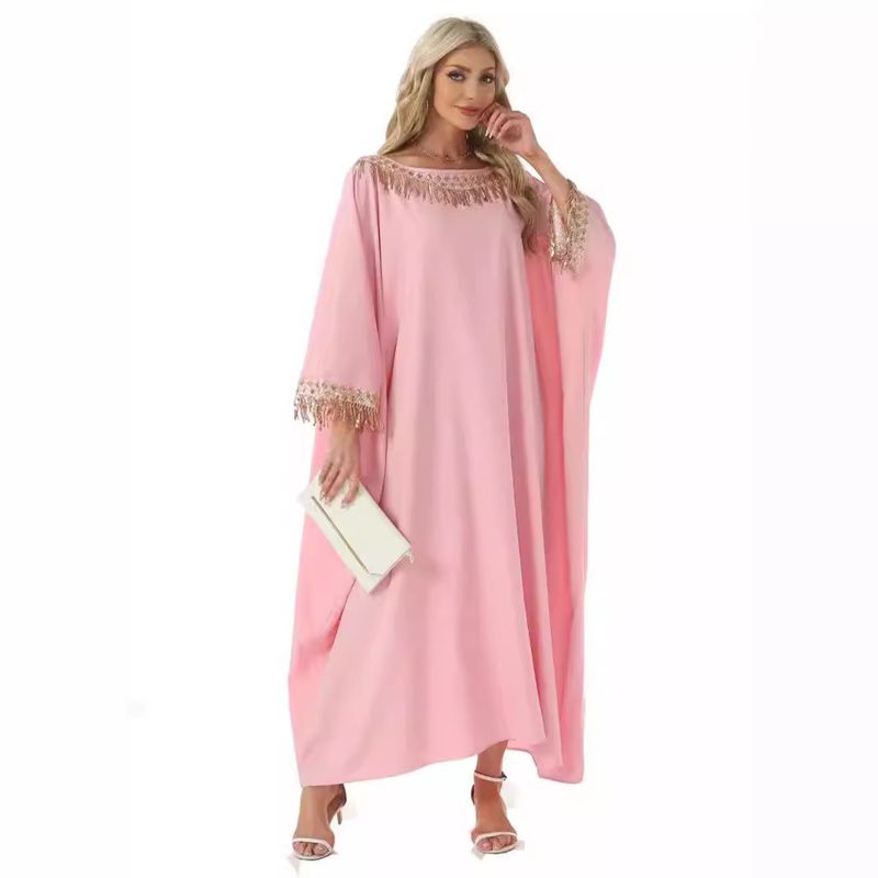 Vêtements pour femmes Robe Robe Grande taille Jupe longue élégante_voghion.com