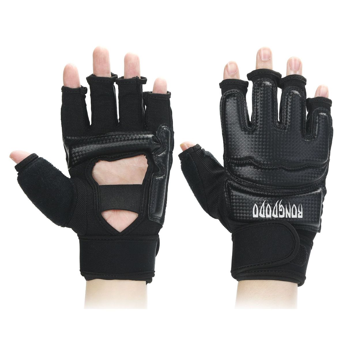 Boxen Halbfingerfäuste, Erwachsene Männer Kinder Boxen, Sanda, Taekwdo Handschuhe, Abdeckungen, Training, Hand und Fuß_voghion.com