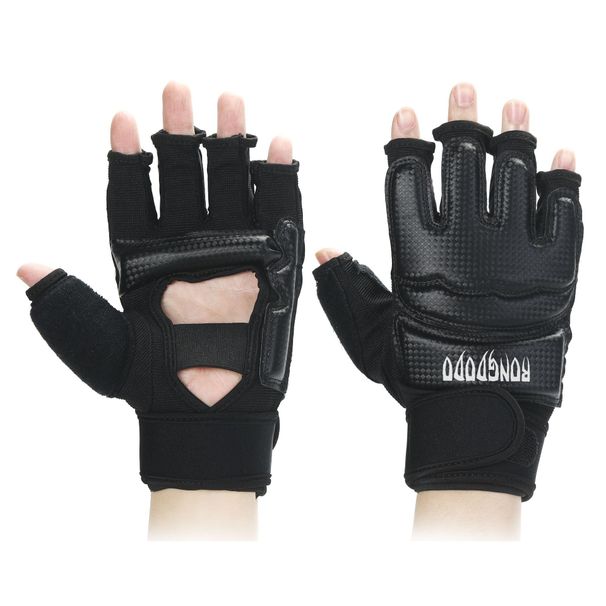 Boxen Halbfingerfäuste, Erwachsene Männer Kinder Boxen, Sanda, Taekwdo Handschuhe, Abdeckungen, Training, Hand und Fuß_voghion.com