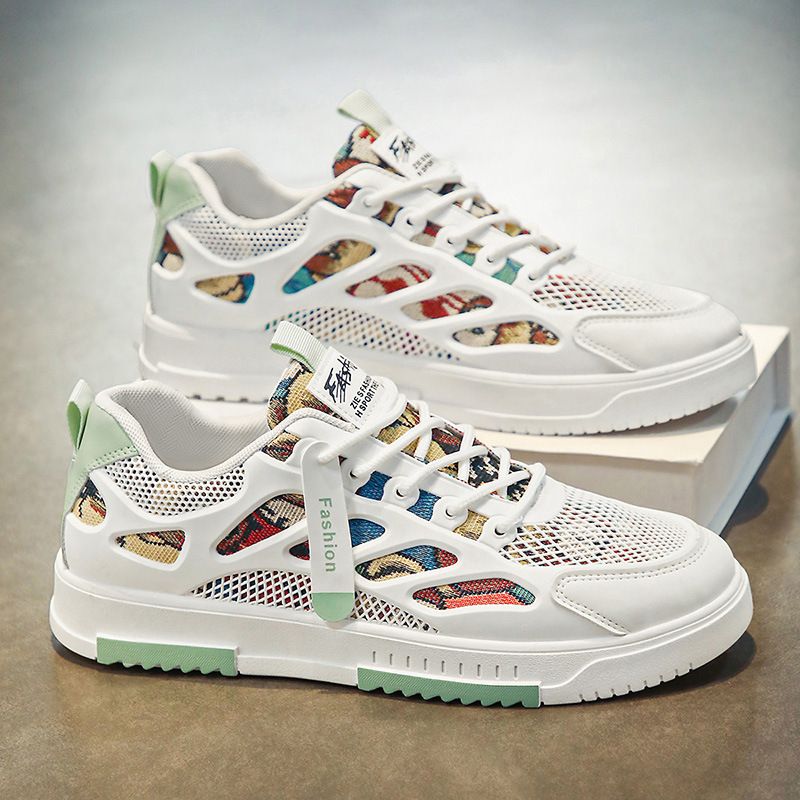 Herren-Neuheiten im Sommer 2024 Canvas-Nischendesign, vielseitige Herren-Boardschuhe, trendige Markensportschuhe und lässige kleine weiße Schuhe_voghion.com