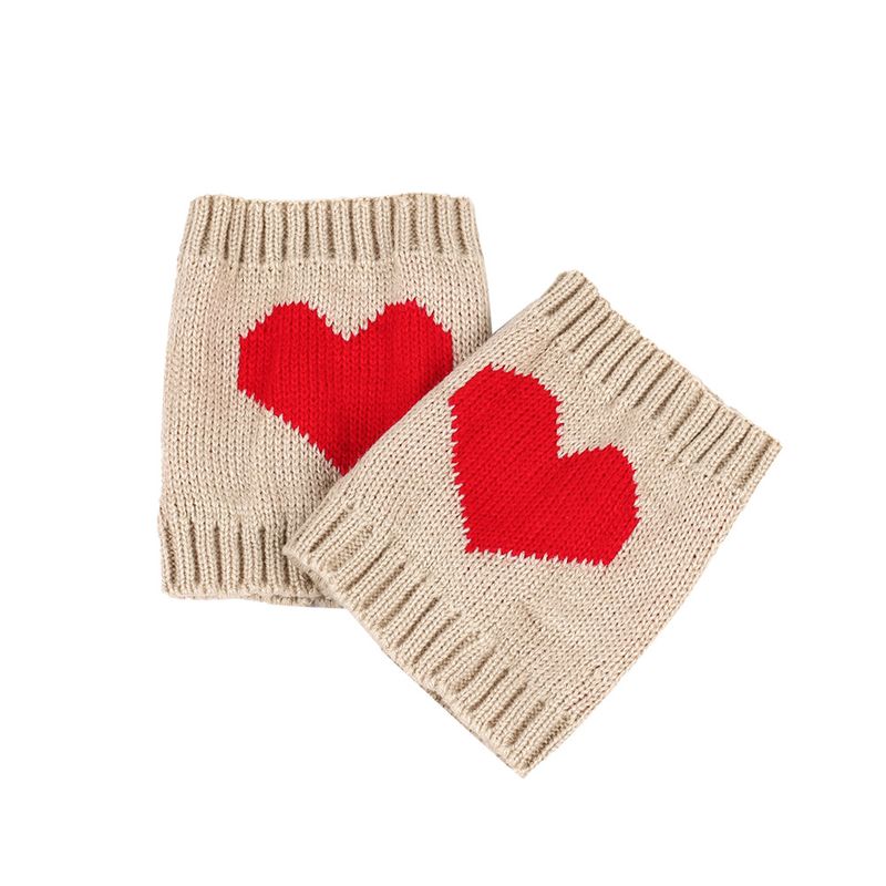 Unisex Love kısa ayak örtüleri Örme yün sıcak botlar erkekler ve kadınlar için bacak ısıtıcıları akrilik yün kısa çoraplar_voghion.com