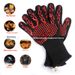 Gants de barbecue en silicone résistants à la chaleur 800 degrés Celsius 1472 ℉ Isolation et résistant aux brûlures Four à micro-ondes_voghion.com