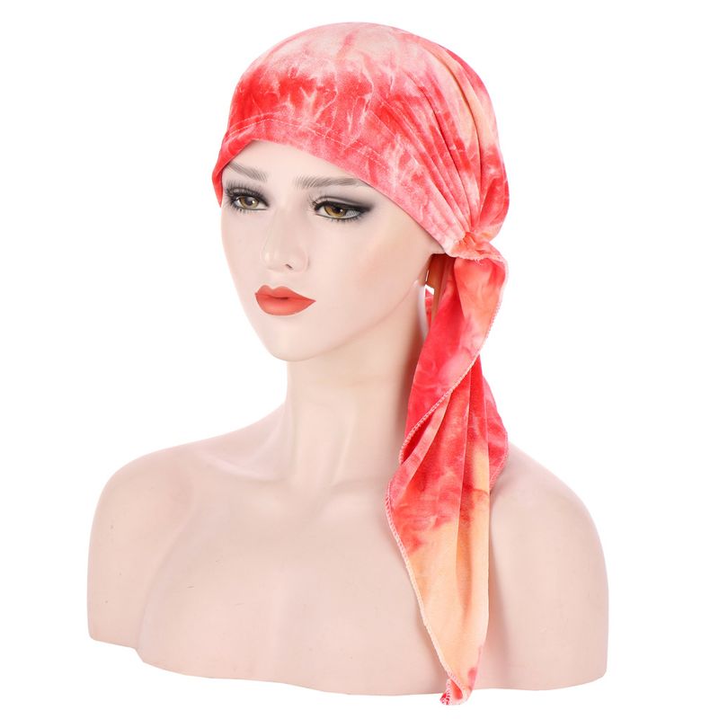 nový zakřivený květinový látkový dvouocasý sametový batikovaný turban jednoduchý turban čepice na chemoterapii_voghion.com