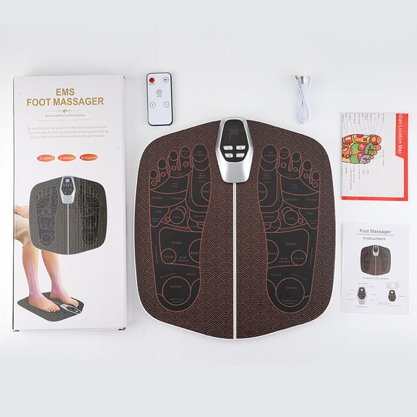 Nei Therapiemaschinn mat klappbarem Pad EMS Mikrostroum Foussmassage Massager_voghion.com