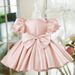 Girl's Pink Princess Performance Gown - Elegant Dress For Piano Recitals & Special Events_voghion.com