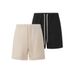 Men's Clothing Linen Casual Shorts Men's Korean Style Trendy Straight Pants Summer Thin Loose Five Point Beach Pants_voghion.com