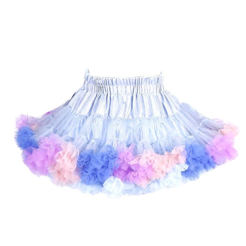 Mother & Kids tutu skirt rainbow skirt tutu skirt convex skirt type a one piece children's princess skirt tutu skirt gauze skirt children_voghion.com