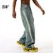 EF JEANS | 2024 New Product Foundation American High Street Gradual Change Design Loose Casual Pants Straight Jeans Tide_voghion.com