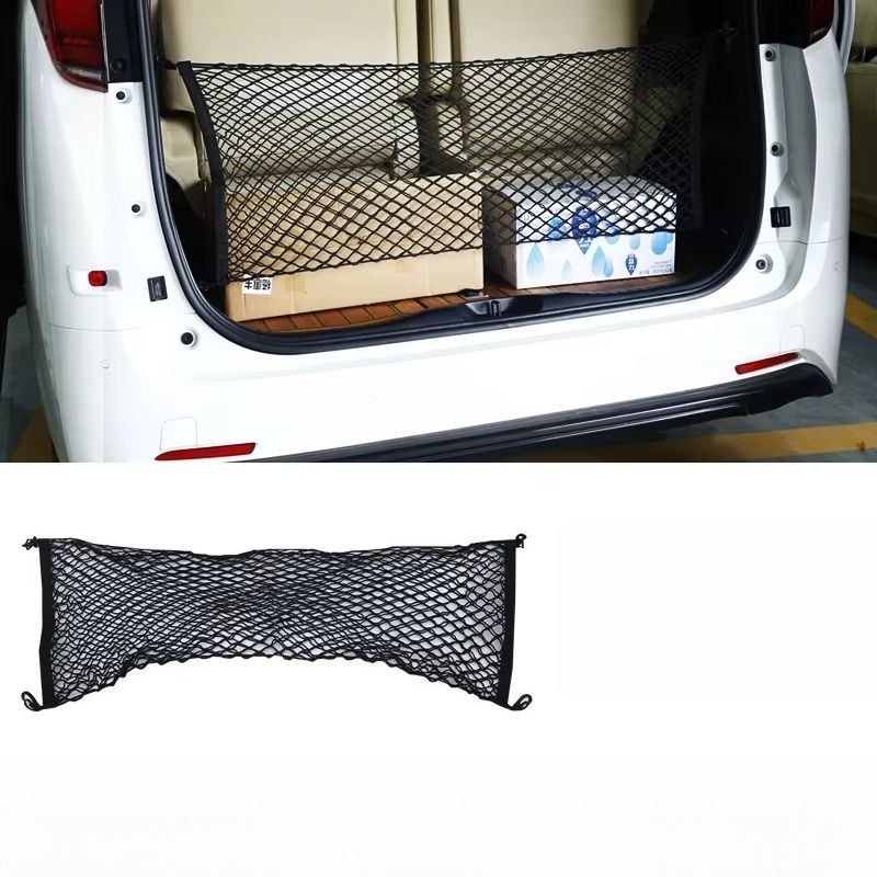 Für Toyota Alphard/Vellfire/Crown 2015-2024 Kofferraum-Ladungsnetz, Aufbewahrungs-Organizer, wasserdicht, Kofferraum-Liner, Netztasche, Zubehör_voghion.com