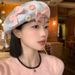 Women's Bow Lace Hat, Cute Multi-purpose Netflix Artist Model, Makes The Face Look Smaller, Suitable For Large Head Circumference_voghion.com