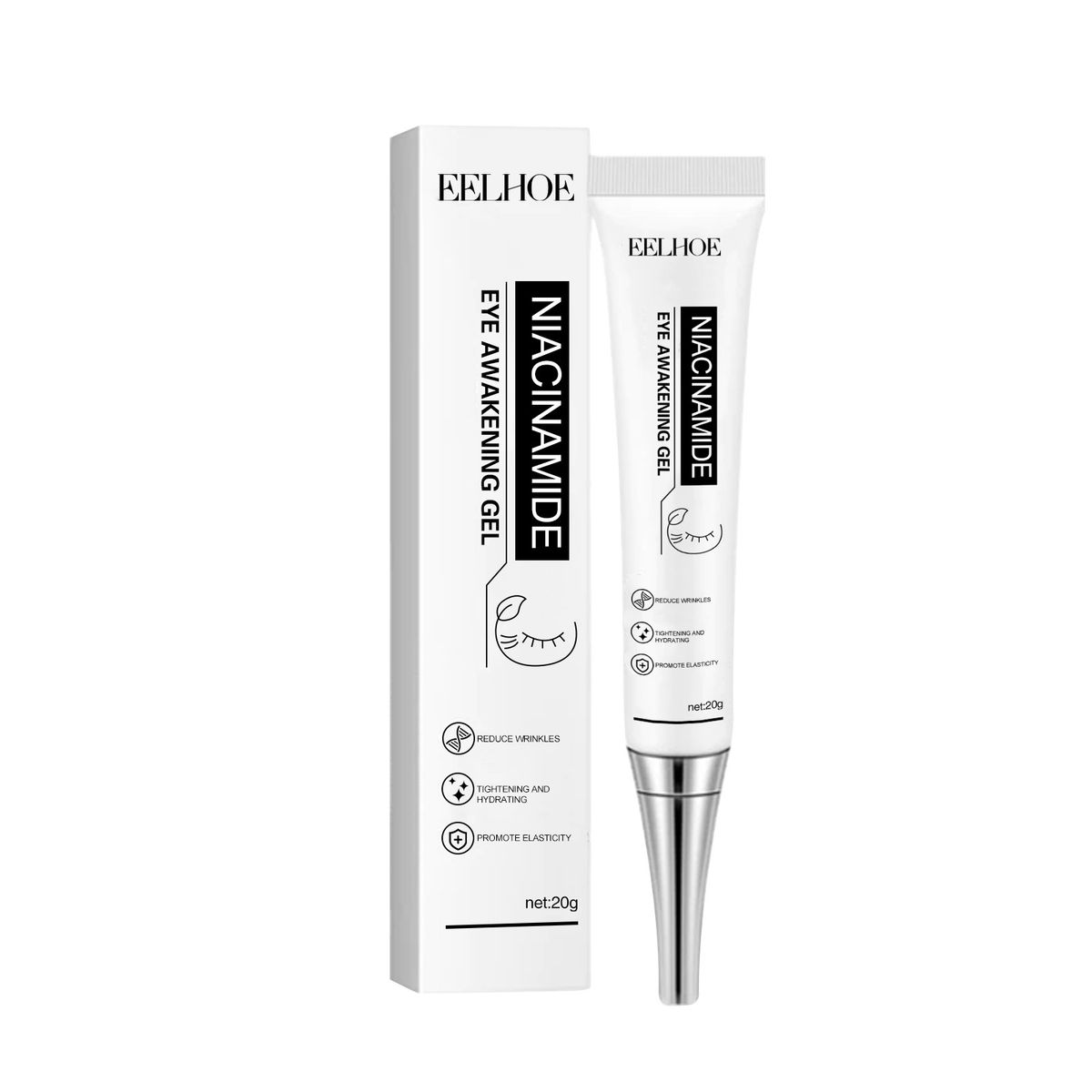 EELHOE Nicotinamide Eye Cream gel to fade fine lines, moisturize and tighten skin around the eyes_voghion.com