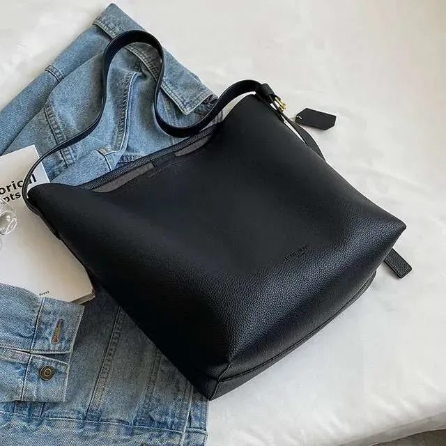 Vabaaja PU-nahast suure mahutavusega naiste käekotid, disainerist õlakott, suur ostukott, rahakott 2023_voghion.com