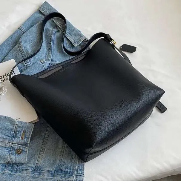 Vabaaja PU-nahast suure mahutavusega naiste käekotid, disainerist õlakott, suur ostukott, rahakott 2023_voghion.com