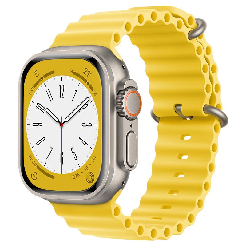 Correa oceánica para Apple Watch Band Ultra 49mm 45mm 44mm 42mm 41mm 40mm 38mm pulsera de silicona iWatch Ultra Series 8 7 SE 6 5 3_voghion.com