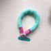 Ins Autumn Winter Color-Block Plush Wristband Short Universal Phone Lanyard Pendant Wrist Clip Keychain_voghion.com