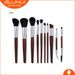 10 pcs makeup brush set, beauty tools, foundation brush, eyelash brush, black mahogany brush set GUJHUI Yun_voghion.com