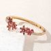 Niche Design Cat Ear Zircon Ice Flower Bracelet Fashion Versatile Jewelry_voghion.com
