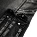 Men's Deconstructed Workwear Jeans - Raw Hem Bootcut Pants With Lace-Up Detail (Charcoal, S-3XL)_voghion.com
