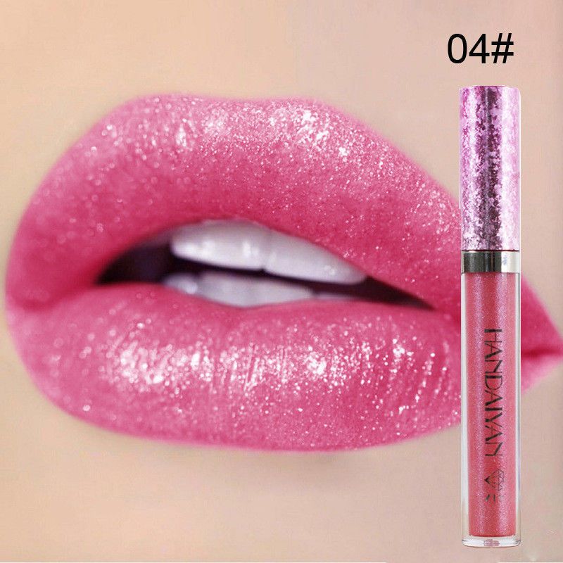Glitter 4 colori Rossetto liquido metallico Trucco Lucidalabbra metallizzato impermeabile Tazza antiaderente a lunga durata S_voghion.com