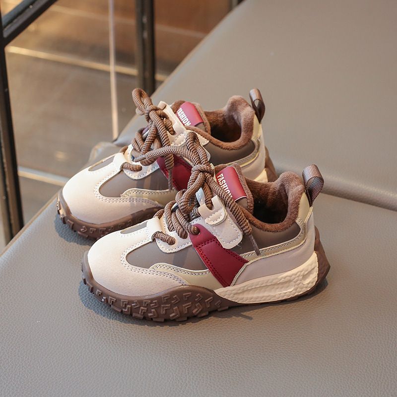 Girls shoes fleece warm winter new children's sports girls older children soft-soled casual Forrest Gump shoes_voghion.com
