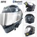 Motorcycle Full Face Helmet With Dual Visor & Bluetooth, ABS Shell, DOT/3C Certified For Men & Women (Multiple Colors & Sizes)_voghion.com