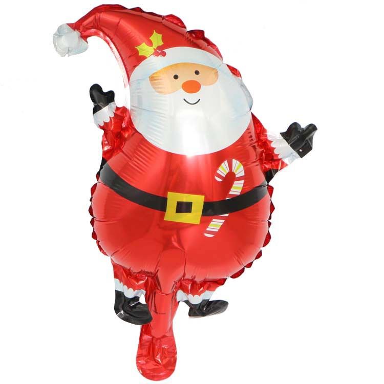 Mini-Weihnachtsballon aus Aluminiumfolie mit Weihnachtsmann und Schneemann – festliche Partydekoration für Zuhause, Hotel und Einkaufszentrum_voghion.com