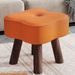 High-end Adult Internet Celebrity Solid Wood Small Flower Sofa Home Coffee Table Living Room Four-leaf Clover Stool_voghion.com