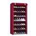Metal Shoe Rack – Modular 5/6/8/10-Tier Adjustable Shoe Organizer For Entryway, Closet & Dorm (Modern Slim Design, DIY Assembly, Anti-Rust Frame)_voghion.com