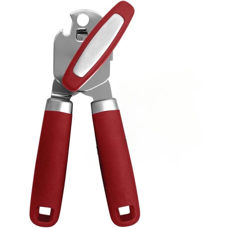 Heavy Duty Stainless Steel Smooth Edge Manual Can Opener And Bottle Openers, Oversized Handheld Easy Turn Knob, Multifunctional Kitchen Tool_voghion.com
