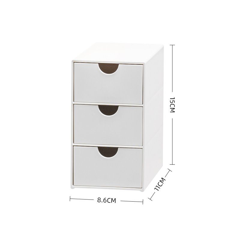 Creative Desktop Drawer Box Organizer Plastic Storage Cabinet Office Collection Home Cosmetics Daily Use_voghion.com