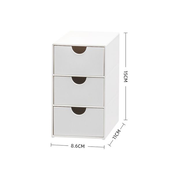 Creative Desktop Drawer Box Organizer Plastic Storage Cabinet Office Collection Home Cosmetics Daily Use_voghion.com