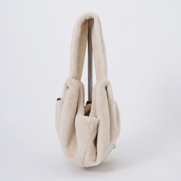 Portable Single Shoulder Handheld Small Rabbits, Convenient For Outdoor Use, Fashionable Solid Color Pet Bag_voghion.com