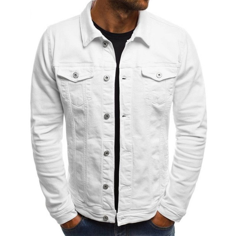 Shein 95 % Baumwolle, lässig, einfarbig, Cardigan mit Knopf, Arbeitsjacke für Herren_voghion.com