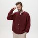 Herren-Vintage-Pullover mit Rundhalsausschnitt und Zopfmuster – Schwerer, bestickter Pullover mit Thermomischung (M–XXL, Anchorage Red/Creme/Frost Grey/Navy_voghion.com