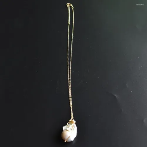 Anhänger Halsketten Mode Natürliche Echte Süßwasser Barocke Perle Unregelmäßige Halskette Für Frauen Geschenk Party Feiner Schmuck_voghion.com