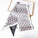 Bandeau tendance doux imprimé lettre d'été Japon et Corée du Sud, écharpe en bande de soie simulée, petite écharpe en ruban_voghion.com