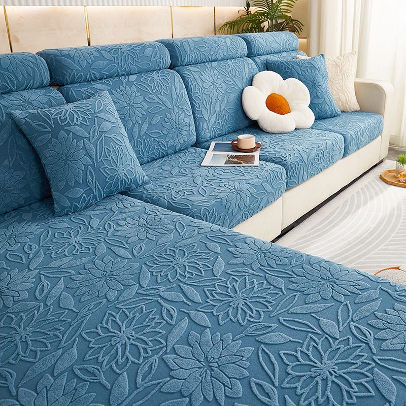 Copridivano universale Camellia Four Seasons, completo, copridivano elastico in velluto jacquard, antiscivolo, 2024, antigraffio per gatti._voghion.com