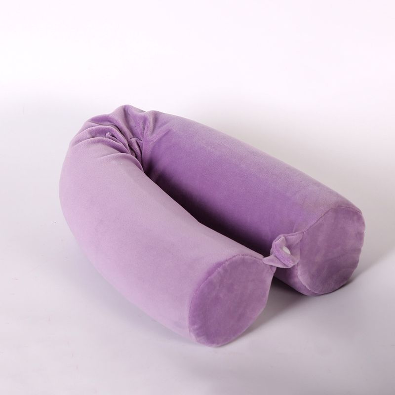 Bettkissen, gedrehtes Kissen, zylindrisches Verformungskissen, 360-Grad-Nackenschutzkissen, Memory Foam, U-förmiges Kissen, Reise-/Flugzeugkissen_voghion.com