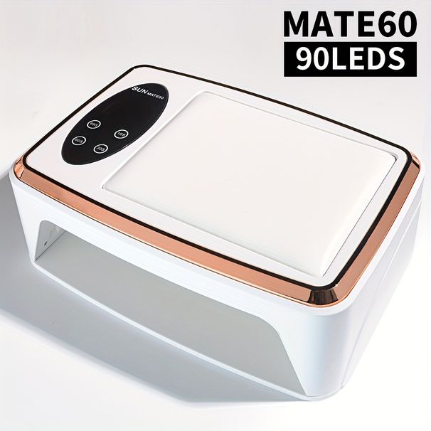 Nail Lamp With 90 LEDs, Double Hand High Power Nail Dryer With 4 Timer Settings, Detachable Base And Hand Pillow, Quick Drying Manicure Light For Salo_voghion.com