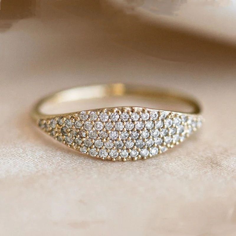 Cao Shi French Mix And Match Style Ins Super Hot Exquisite Dense Set Ring Simple Fine Jewelry_voghion.com