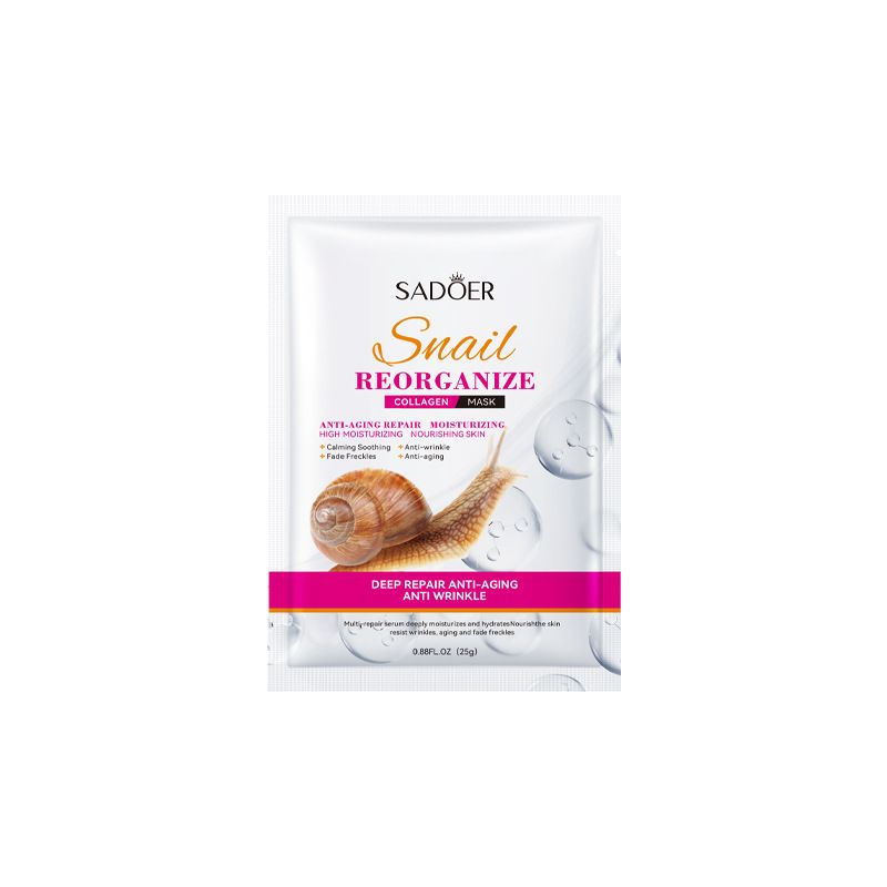 SADOER Snail Recombinant Collagen Moisturizing And Improving Dry Facial Mask_voghion.com