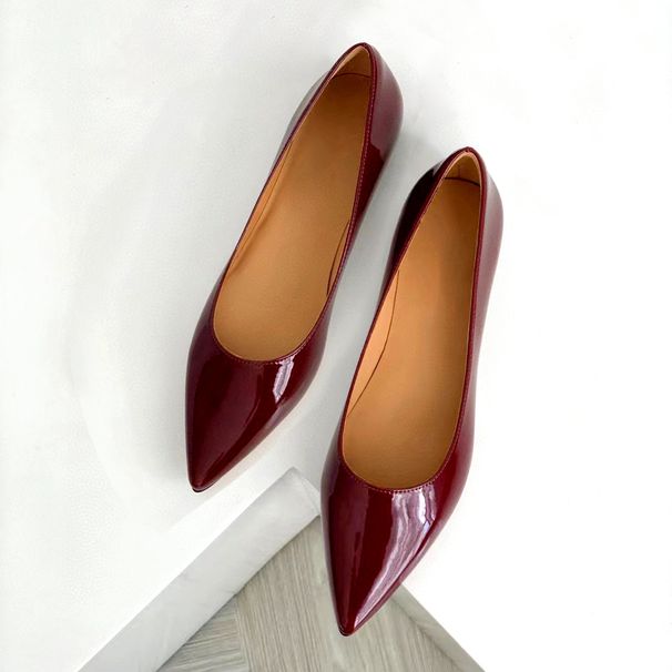 Flache Schuhe mit spitzer Spitze im französischen Stil für Damen 2024 neue lässige Mode Retro Slipper Mary Jane_voghion.com