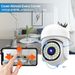 1.5" WiFi PTZ Security Camera - 1080P Full Color Night Vision, IP66 Waterproof, Remote Mobile Monitoring_voghion.com