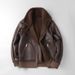 Men’s Reversible Faux Leather & Fleece Jacket – Winter Coat With Stand Collar (Sizes M-3XL, Black/Brown/Olive/Black-White)_voghion.com